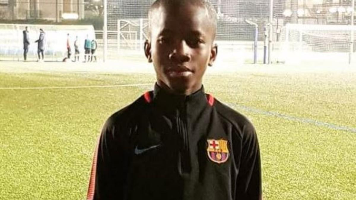 Ebrima llegó al Barça procedente del cerdanyola