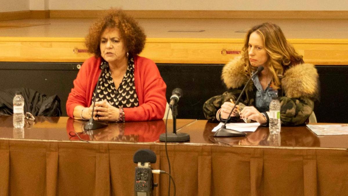 Del Arco y Rivera, en la charla de Laviana.