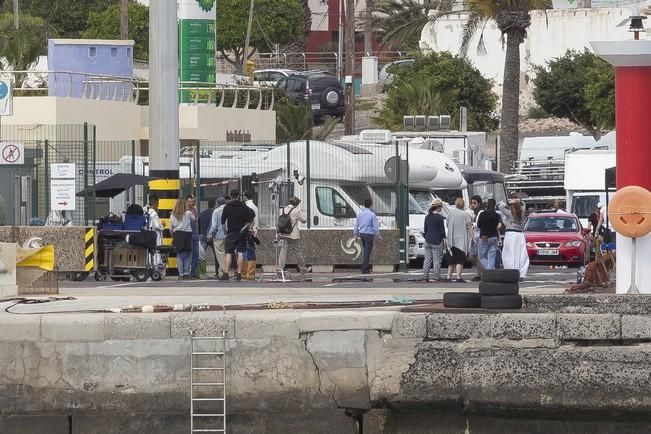 FUERTEVENTURA - GRABACION DE PELICULA EN PUERTO DEL ROSARIO - 11-04-16