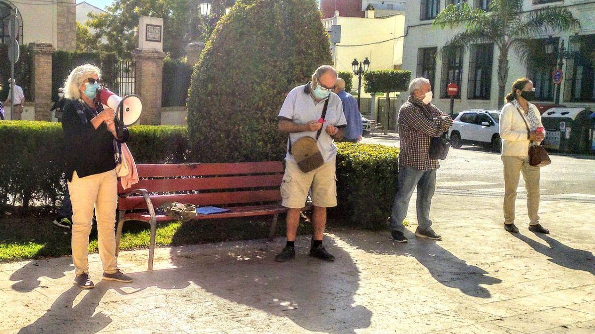 Concentración de pensionistas en Paterna