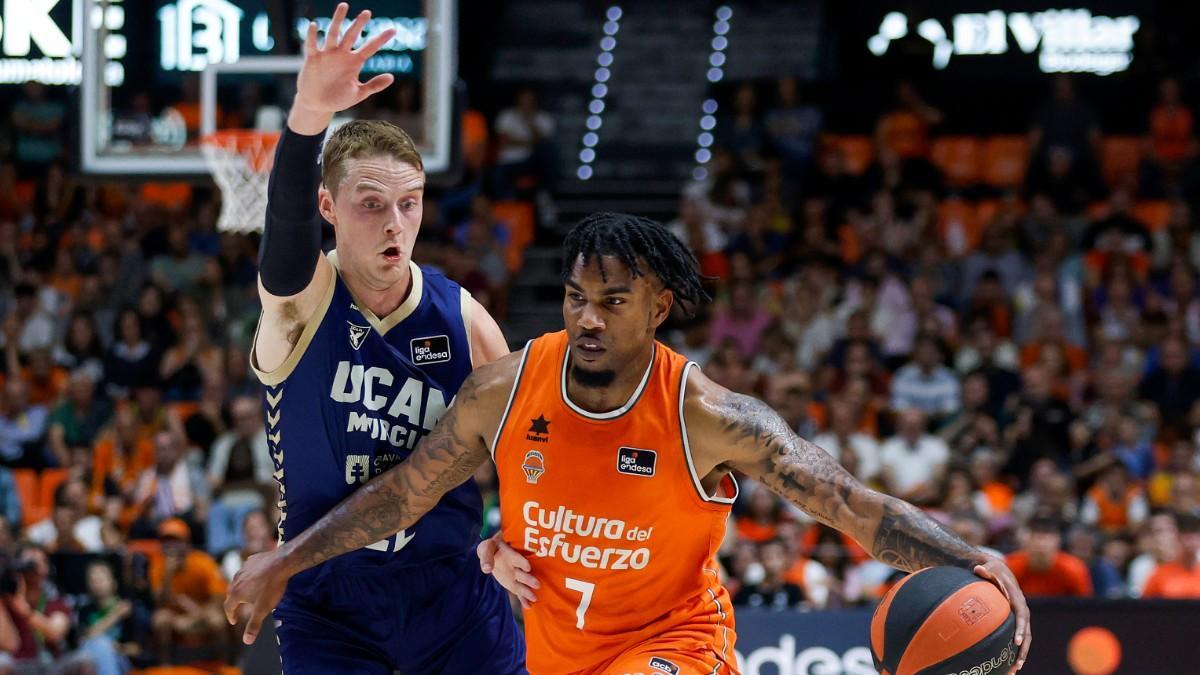 Chris Jones no vivió su mejor tarde ante UCAM Murcia