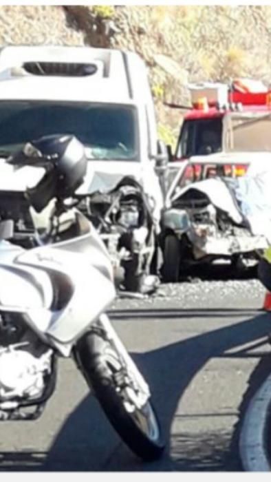 Fallece una mujer en la carretera en La Palma