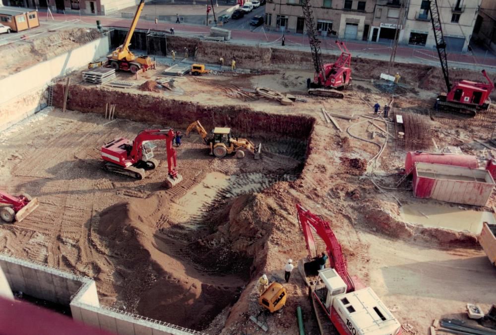 El procés de construcció de la plaça Catalunya