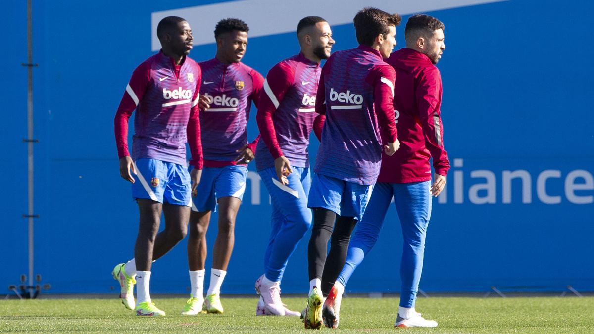 El Barça prepara su partido de mañana ante el Rayo