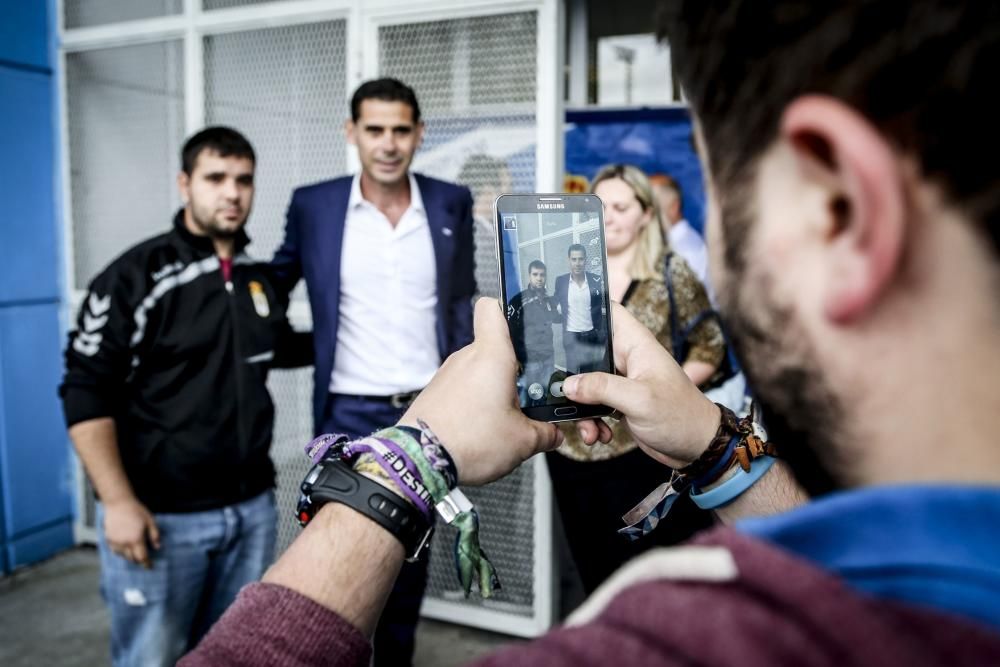 Presentación de Fernando Hierro como entrenador del Real Oviedo