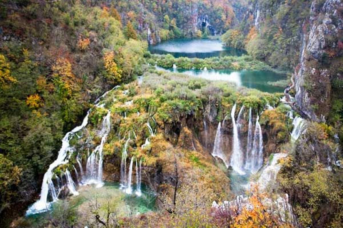 Cataratas del Parque Nacional de los Lagos de Plitvice.