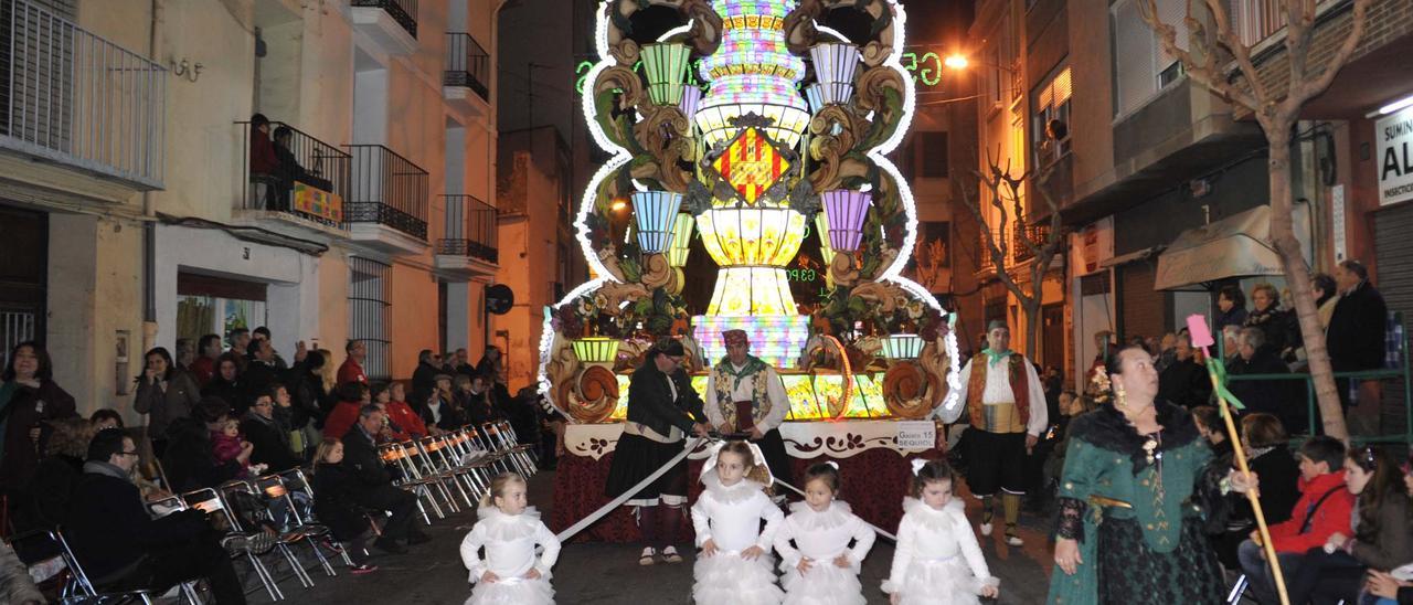 Imagen de archivo de una de las gaiatas que ha presentado el sector Sequiol a las fiestas de la Magdalena.