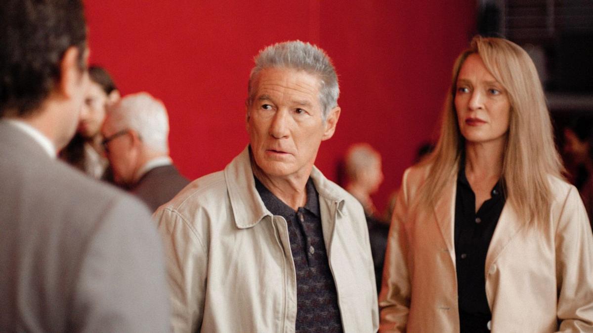 Un fotograma de la película ‘Oh Canada’, con Richard Gere y Uma Thurman Un fotograma de la película ‘Oh Canada’, con Richard Gere y Uma Thurman