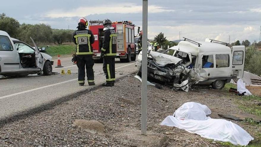 Mueren tres miembros de una familia en un choque en la N-432