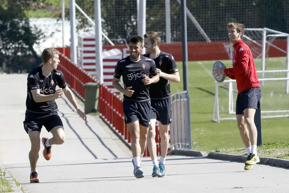 Entrenamiento del Sporting