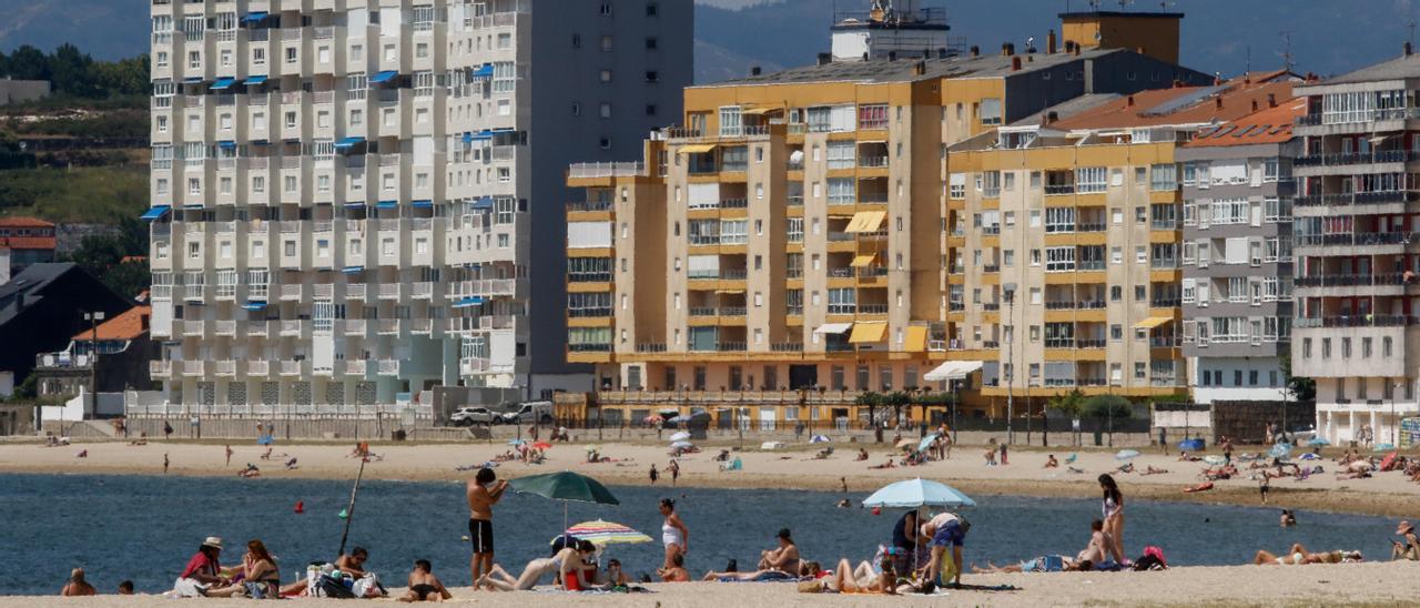 La playa de A Concha-Compostela.