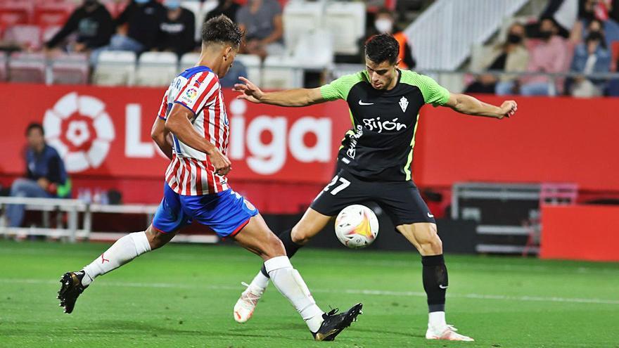 Gaspar quiere ser importante: El canterano, el mejor del Sporting en Montilivi, está pleno de confianza