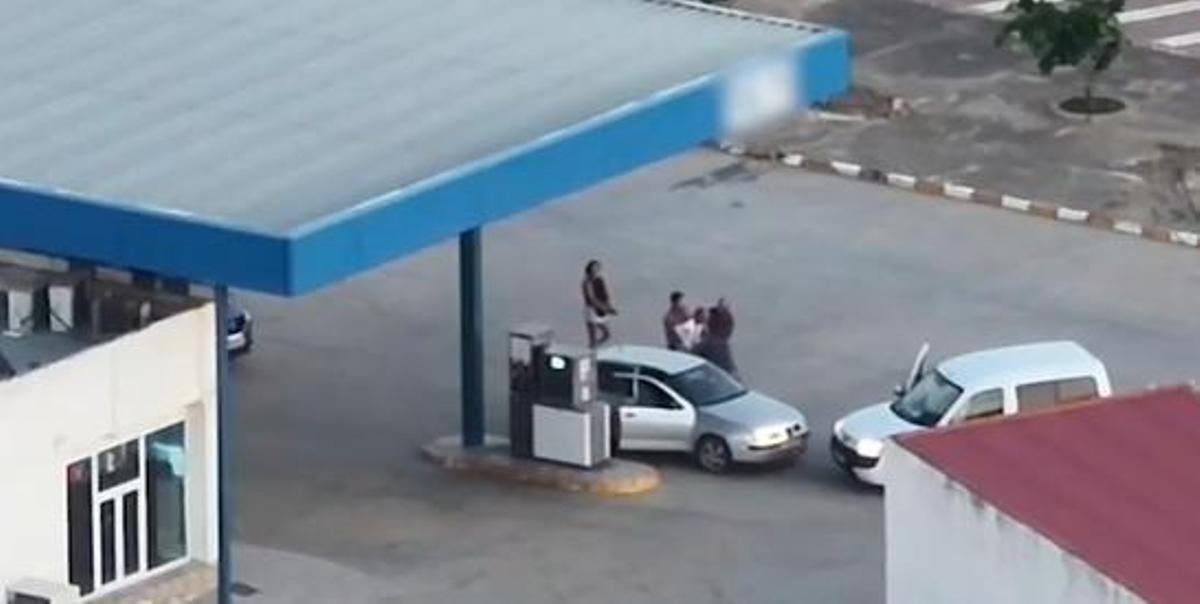 Un momento de la detención.