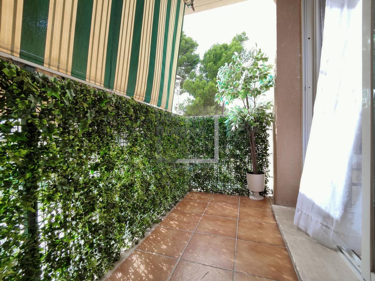 Terraza del piso en venta en Son Servera