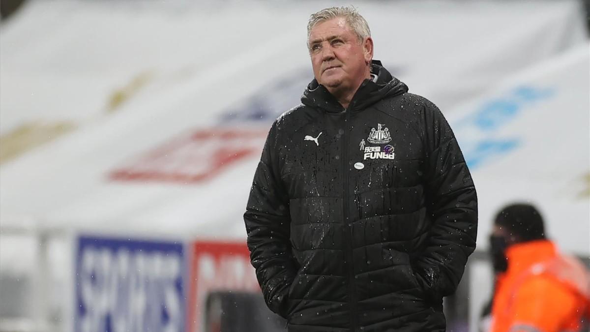 Steve Bruce, en un partido del Newcastle