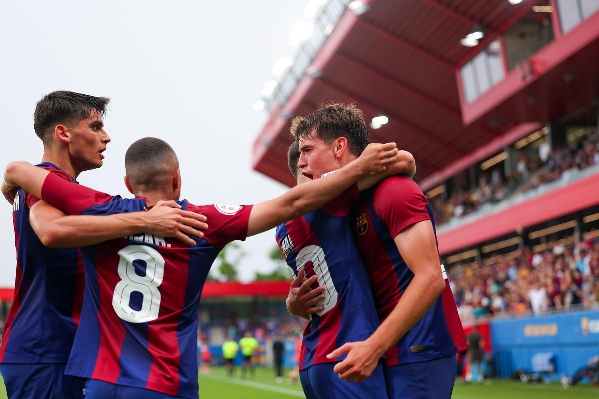 Barça Atlètic - UD Ibiza, partido de vuelta de la semifinal del play-off de ascenso a Segunda, en imágenes.