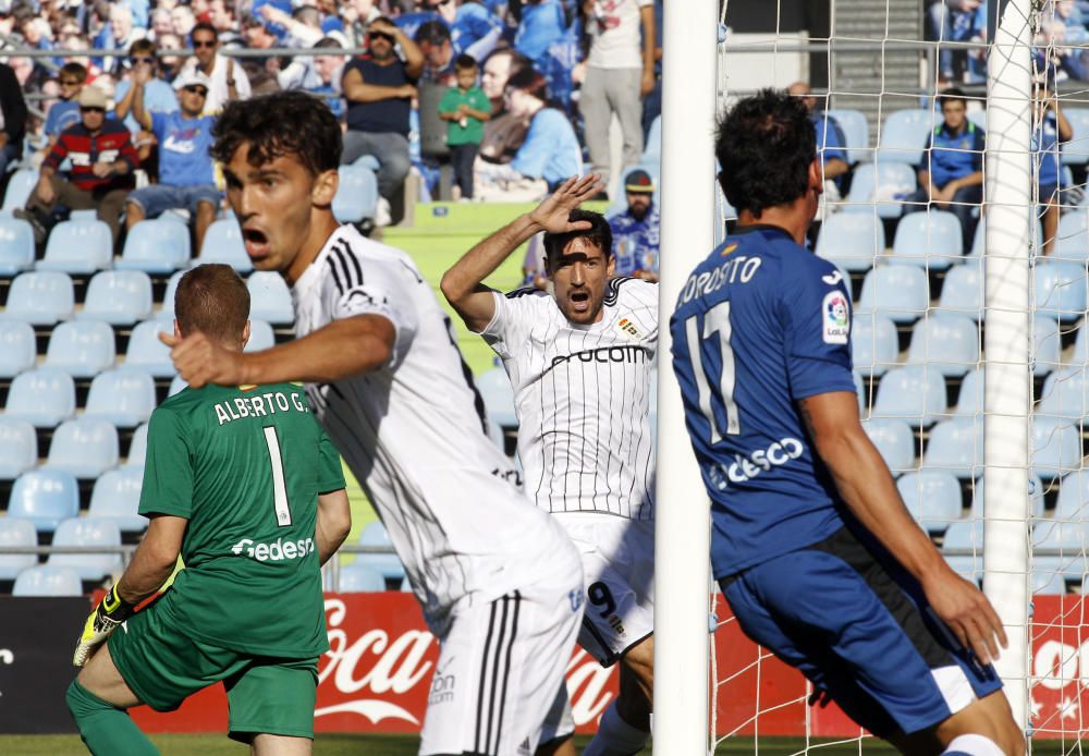 El partido entre el Getafe y el Real Oviedo, en imágenes