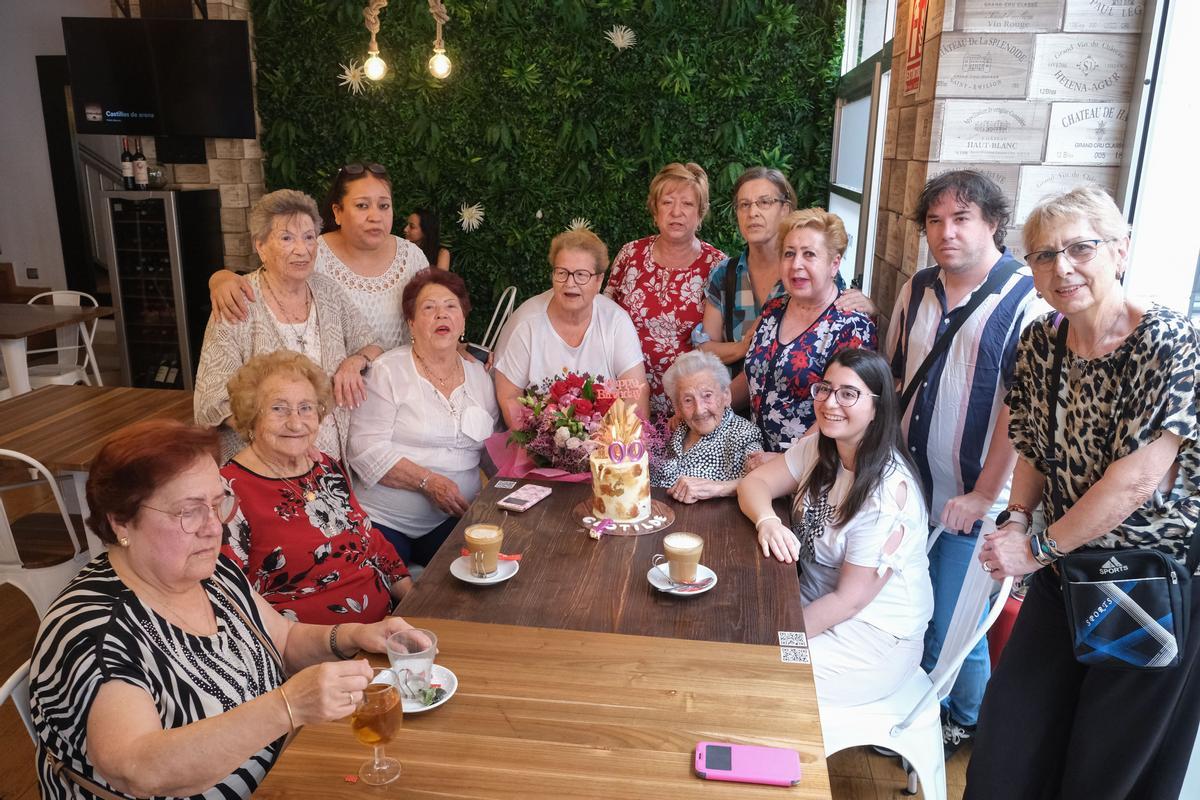 La alicantina Clotilde Escapa cumple 100 años