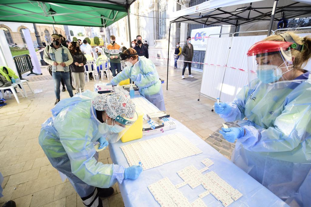 Punto móvil de test covid y vacunación en Cartagena este jueves