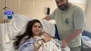 Un papá presente por primera vez en una cesárea
