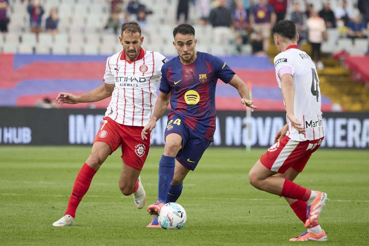 Eric Garcia, en el partido disputado ante el Girona