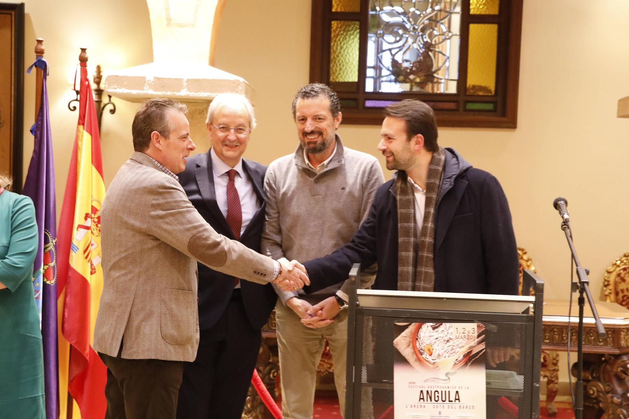 EN IMÁGENES: Así ha sido la presentación del Festival Gastronómico de la Angula en Soto del Barco