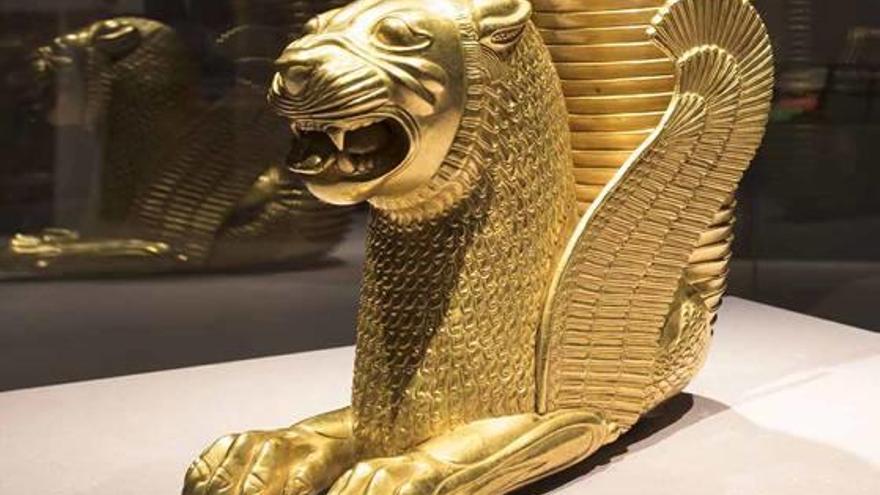 Una de las piezas de oro que se verán en la exposición Irán. Cuna de civilización