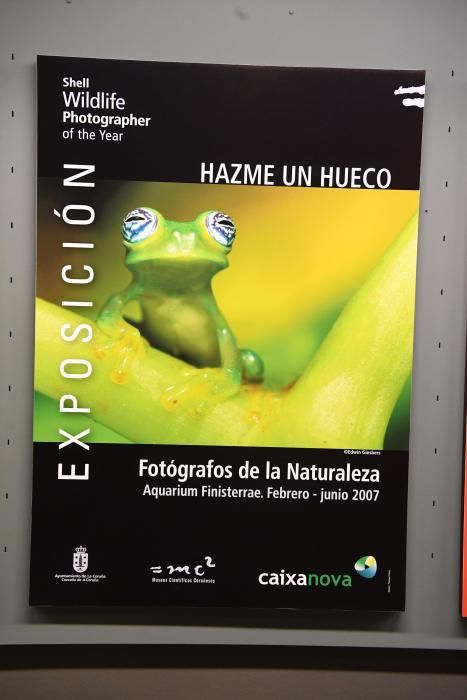 El trabajo gráfico hace un recorrido por el tiempo en el que se pueden ver temas como la sobrepesca o la contaminación por plástico en los océanos.