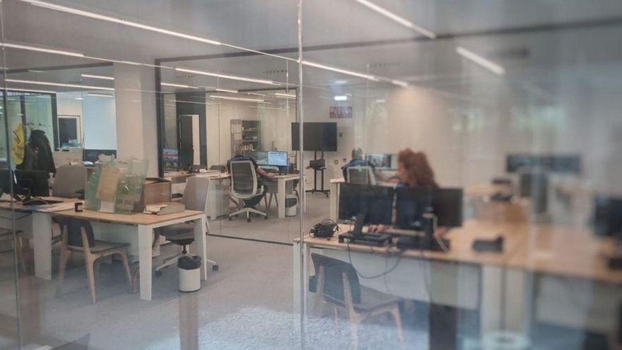 Imagen del interior de la nueva jefatura de la Policía Local.