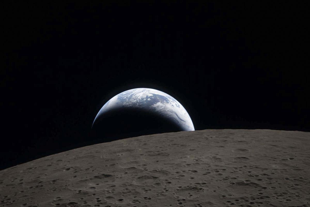 Imagen del eclipse tomada por la tripulación de Artemis.