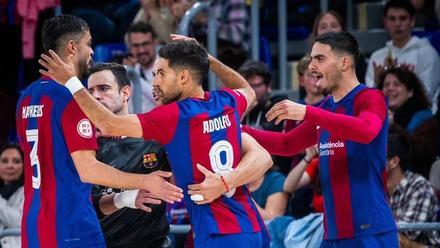 En un partido repleto de goles, el FC Barcelona logró imponerse ante el Jimbee Cartagena