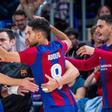 En un partido repleto de goles, el FC Barcelona logró imponerse ante el Jimbee Cartagena