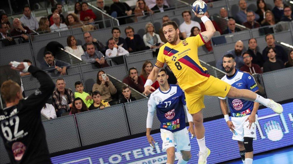 Víctor Tomàs, capitán del Barça de balonmano