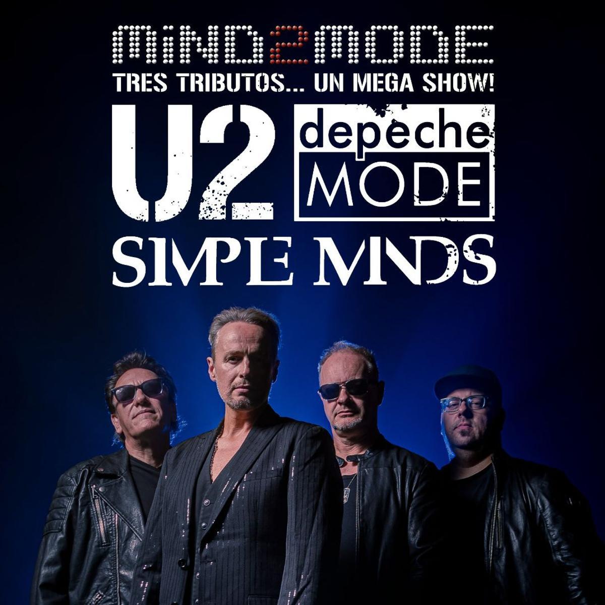 Mind2mode hará tributo a U2, Depeche Mode y Simple Minds.