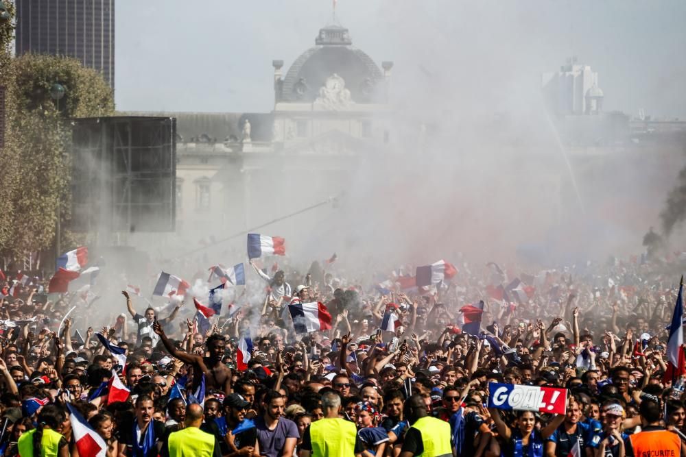 París vibra con la victoria de Francia en el Mundial