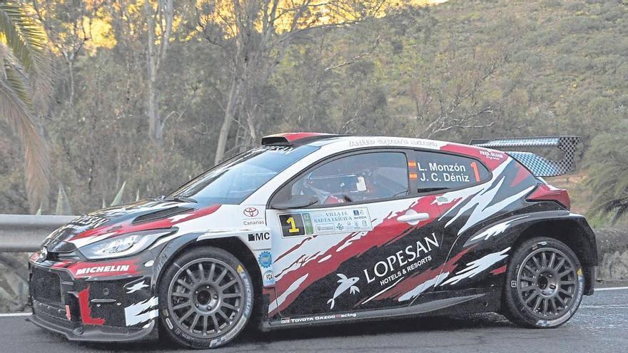 Victoria incontestable de Luis Monzón en su Rally Villa de Santa Brígida