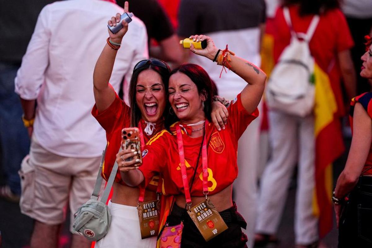 La celebración de los campeones del mundo por las calles de Madrid