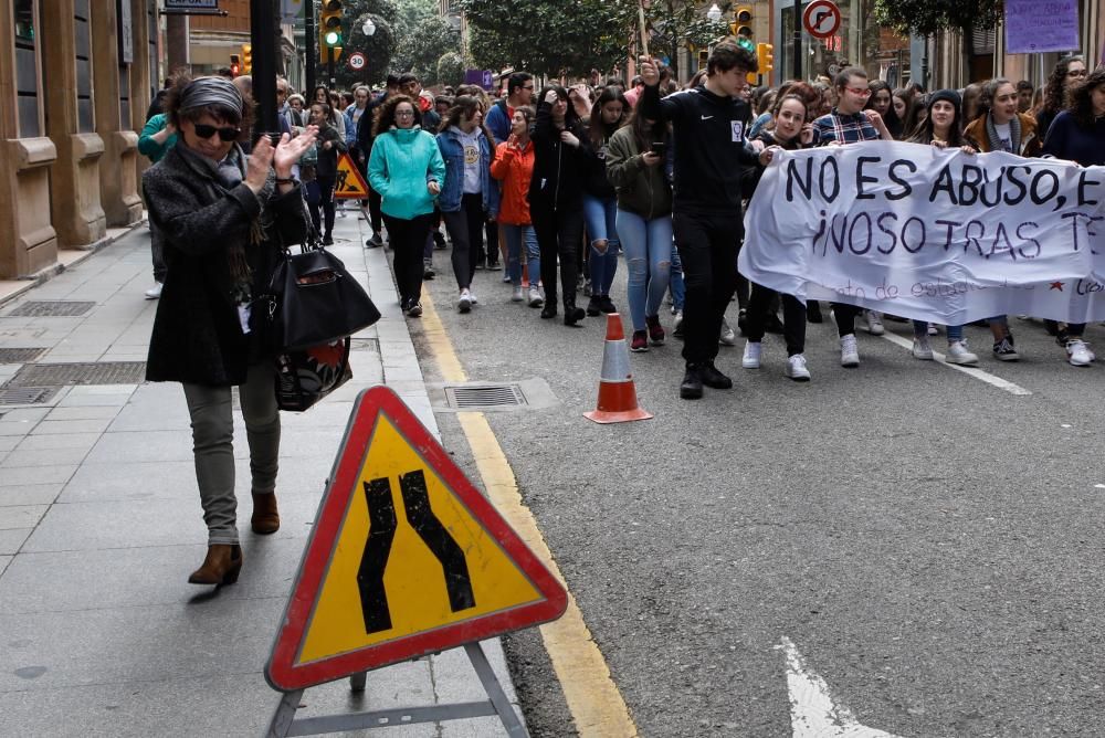 Manifestación en Gijón.