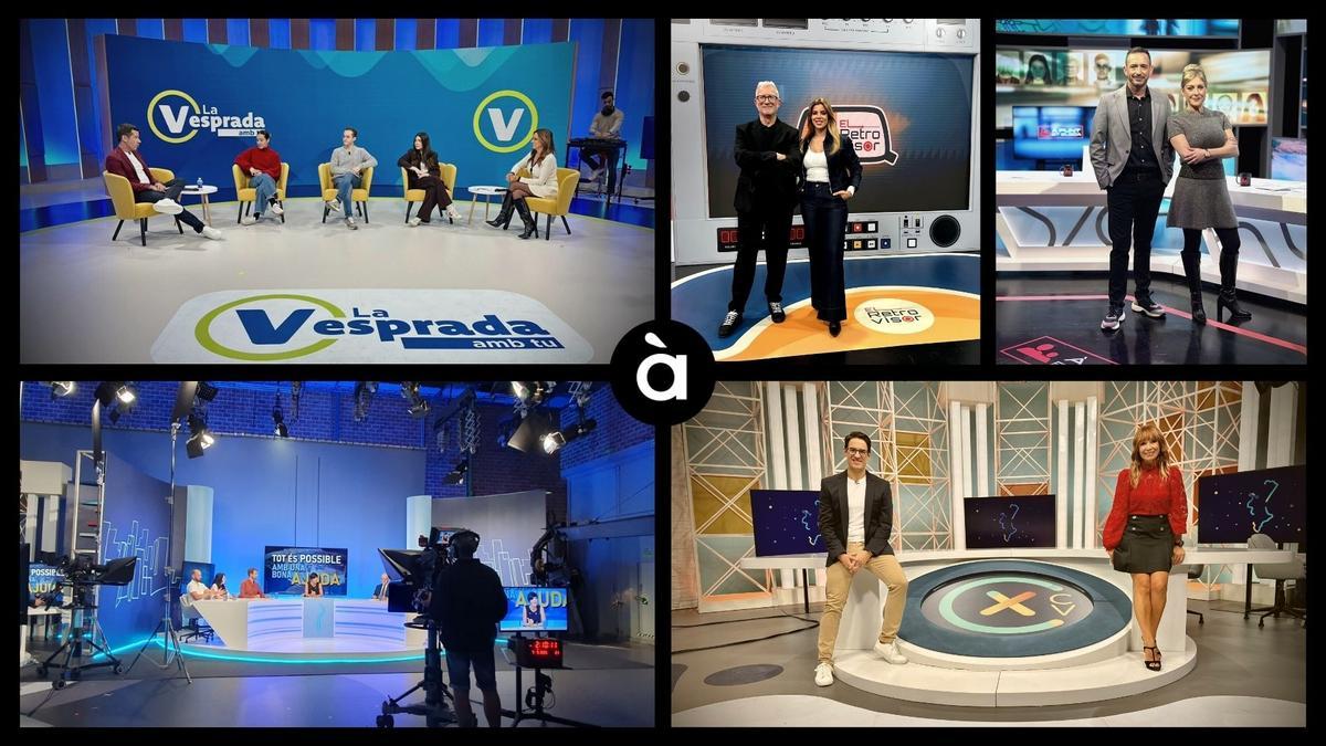 Programas de À Punt en los platós de Burjassot.