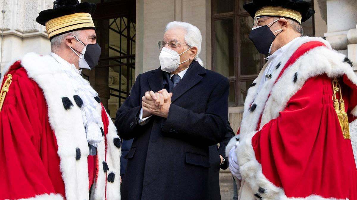 El presidente saliente, Sergio Mattarella.