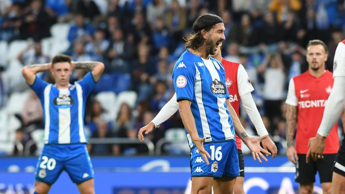 Pablo Martínez, en Riazor