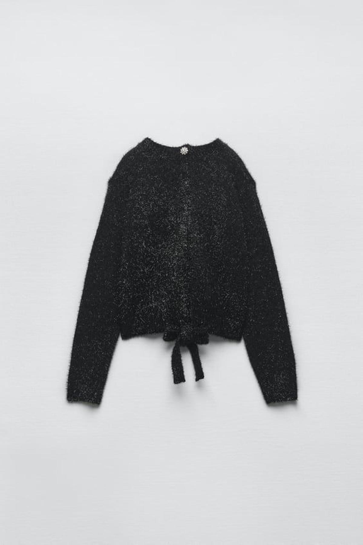 Jersey de punto con la espalda descubierta de Zara