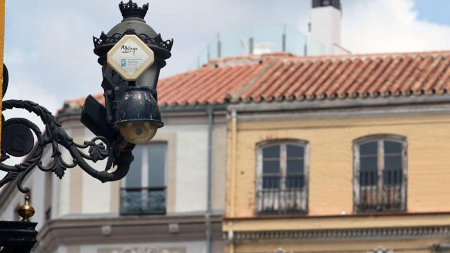 Una de las cámaras instaladas en el Centro de la capital.