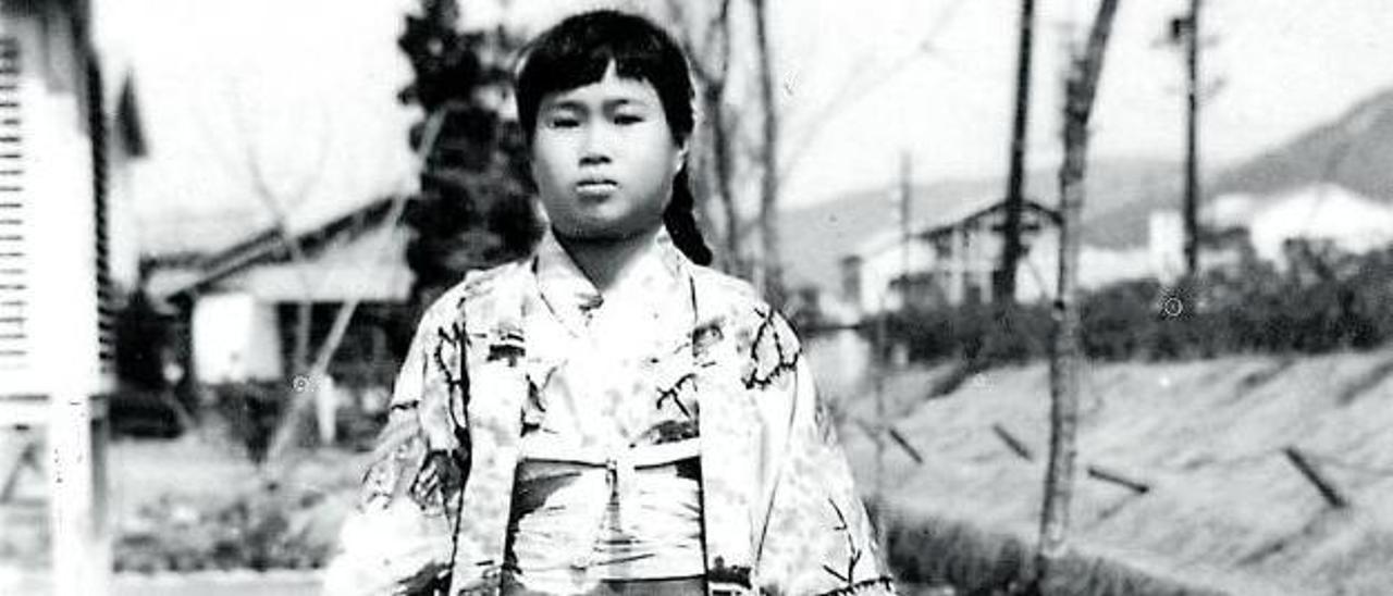 Sadako Sasaki, en 1955, poco antes de morir.