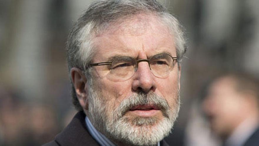 El líder del Sinn Fein, Gerry Adams