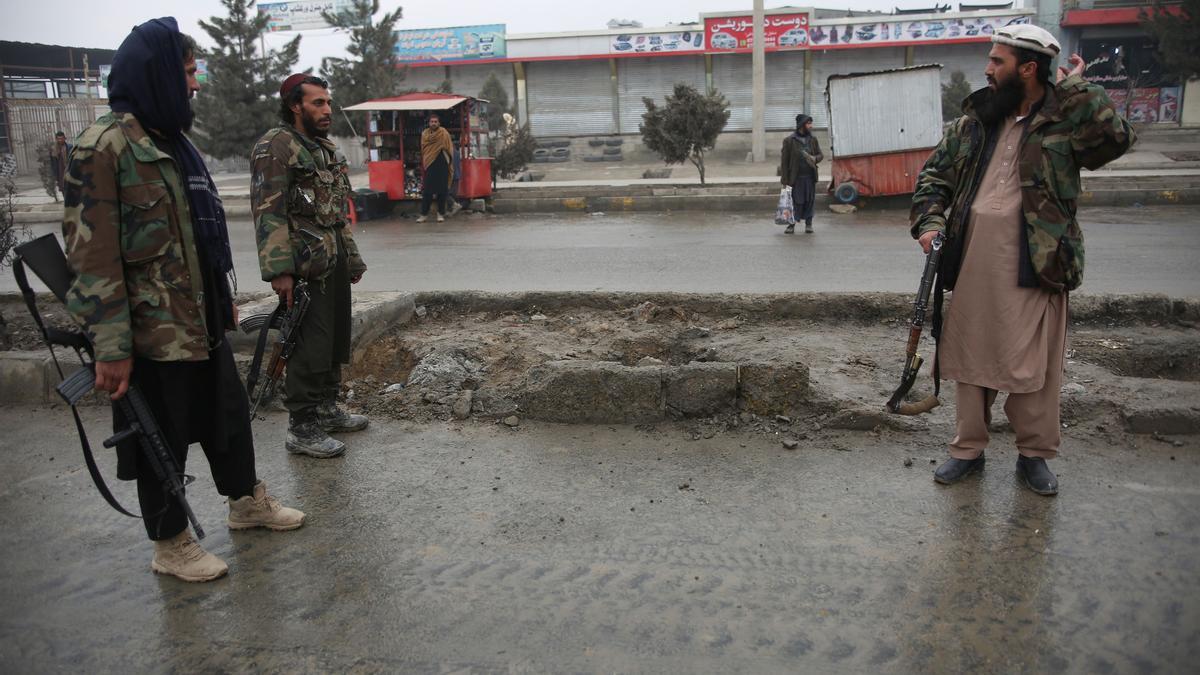 Milicianos talibanes en Kabul.