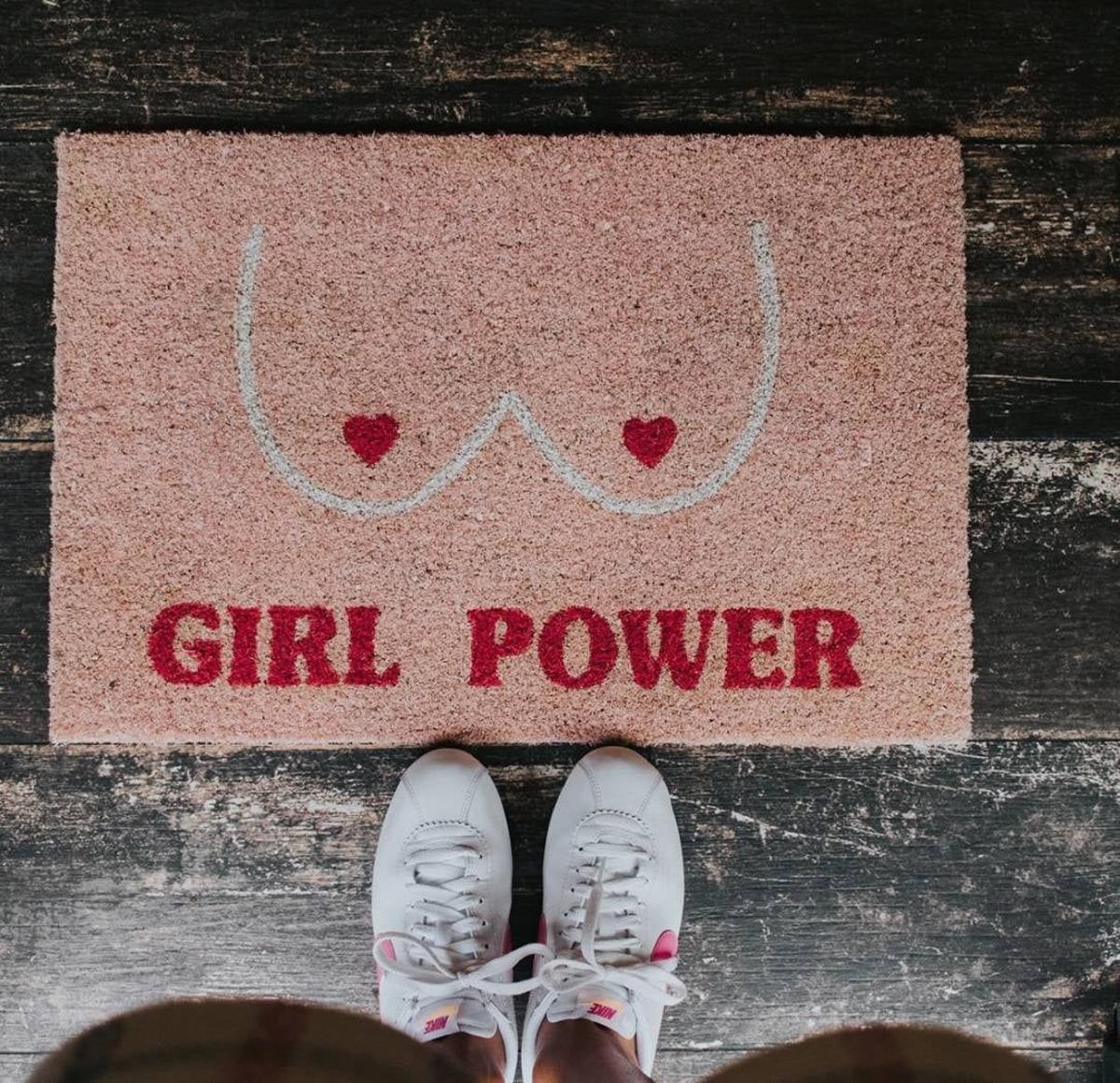 Felpudo Fisura Girl Power Rosa