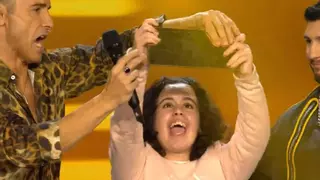 La niña cordobesa Paula López conquista a Omar Montes en 'Idol Kids' de Telecinco