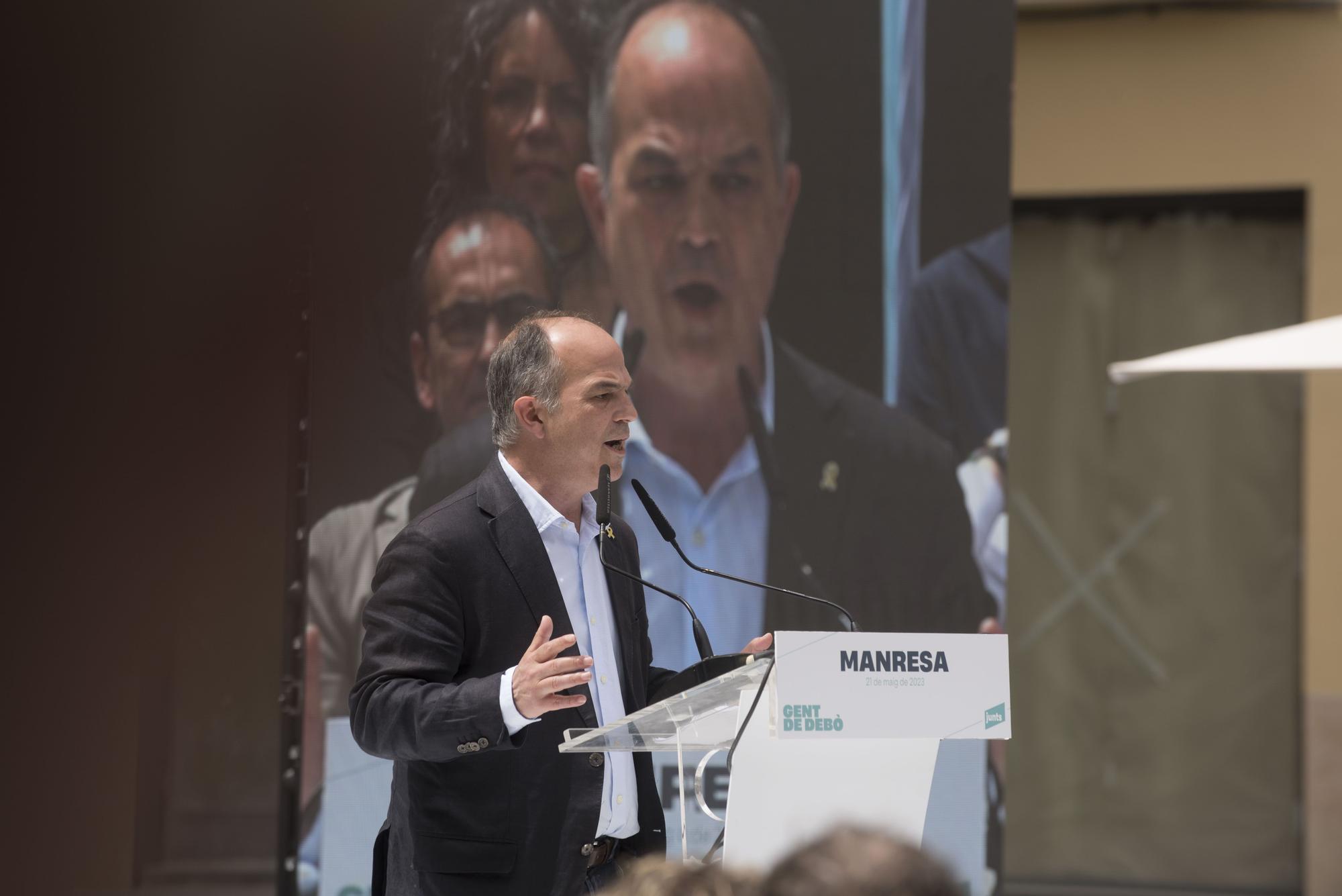 Acte central del candidat a l'alcaldia de Manresa de Junts, Ramon Bacardit