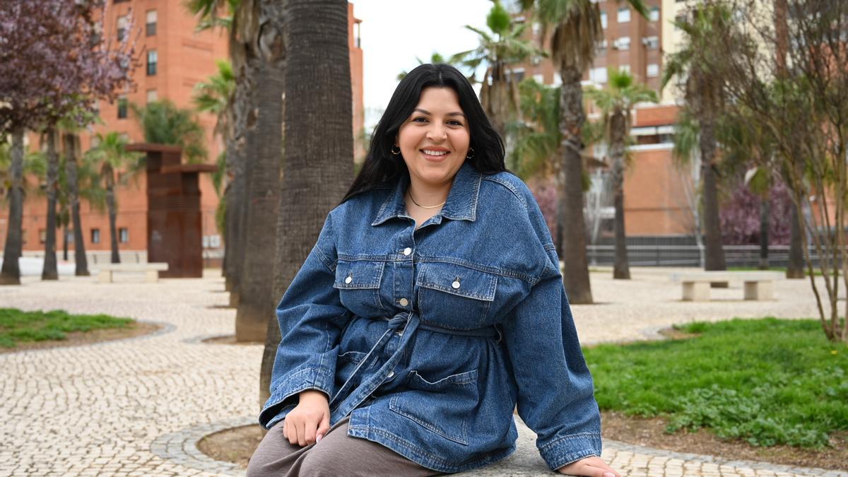 La joven californiana de 25 años lleva dos cursos en Extremadura.